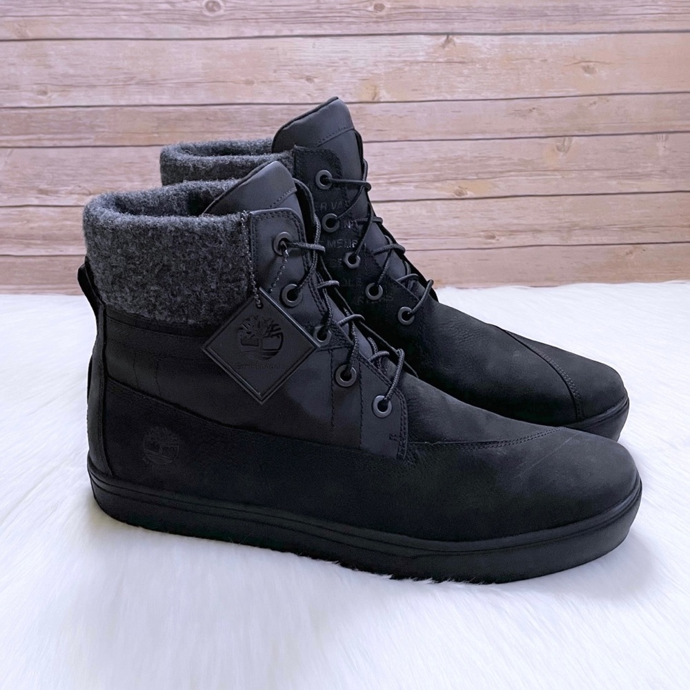 Timberland Men’s Adventure 2.0 EK+ Black Waterproof Sneaker Boots - Picture 1 of 8
